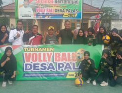 Kepala Desa Palas H. Samsari AS Buka Turnamen Antar RT Desa Palas Meriahkan HUT RI ke 77