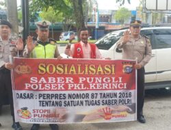 Polsek Pangkalan Kerinci Sosialisasi Saber Pungli Untuk Antisipasi Pungutan Liar