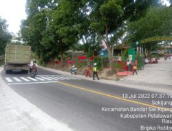 Guna Pencegahan Laka Lantas, Polsek Bandar Sei Kijang Rutin Adakan Pengaturan Lalu Lintas