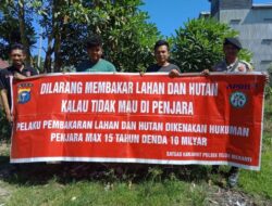 Polsek Teluk Meranti Gencar Sosialisasikan Pencegahan Karhutla