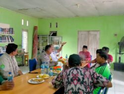 Jajaran Polsek Pangkalan Kerinci Hadiri Coffe Morning Desa Mekar Jaya