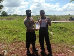 Guna Cegah Kebakaran Hutan dan Lahan Polsek Kuala Kampar Sosialisasikan Maklumat Kapolda Riau