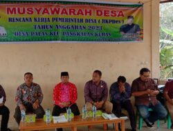 Desa Palas Gelar Musyawarah Desa RKPDes TA 2023