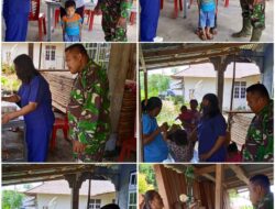 Babinsa DS Tarun Selatan melaksanakan pendampingan pelaksanaan Giat Pos Yandu Balita dan Ibu Hamil
