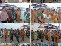 Penyambutan Pejabat Baru Kodim 1312/Talaud Letkol Inf Sigfriet W Fanaha