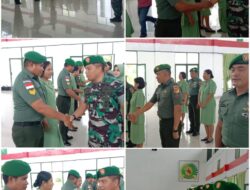 Dandim Pimpin Upacara Korps Raport Kenaikan Pangkat Personil Kodim 1312/Talaud