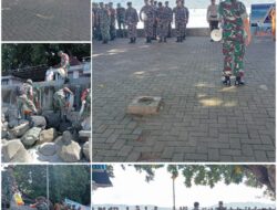 Sambut HUT TNI, Kodim Talaud Laksanakan Karya Bhakti