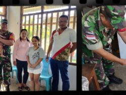 Babinsa Desa Alude Kecamatan Kalongan Serda Seprianus Sangamel Papa Asuh Anak Penderita Stanting