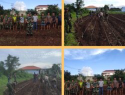 Manfaatkan Lahan Tidur Dandim 1312/Talaud Pimpin Langsung Tanam Kacang Tanah