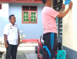 Pemasangan Plang Nama Milik Negara Lapas Lirung