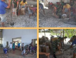 TNI Bantu Pekerjaan Masyarakat di Wilayah Binaan