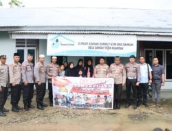 Kapolres Kuansing Berikan Bantuan Kemanusiaan untuk Negeri di Panti asuhan Ibnu Sahnun di Desa Sawah