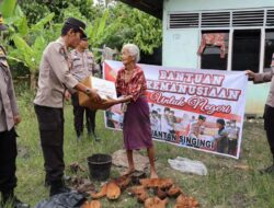 Bantuan Kemanusiaan Untuk Negeri, Polres Kuansing Berbagi Sembako