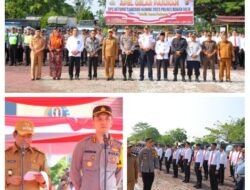 Dalam Rangka Aidil Fitri 1444 – 2023. Polres Rohil Laksanakan  Gelar Pasukan OPS Katupat