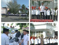 Pemkab. Rohil bersama OPD dan ASN  Halalbihalal Idul Fitri  1444 H, Bupati Rohil Minta Seluruh ASN Terus Tingkatkan Kinerja dan Kekompakan