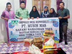 Kepala Desa Kusuma Ucapkan Terimakasih Ke PT Musim Mas Atas Penyaluran Bantuan Kepada Anak Yatim dan Fakir Miskin