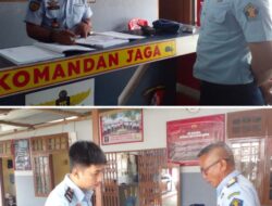 Kasubsi Kamtib Lapas Kls lll Lirung Cek Kinerja Regu Keamanan