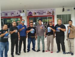 Pengurus DPD PJS Gorontalo Sambut Kedatangan Ketua Umum Mahmud Marhaba di Bandara Djalaludin