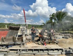 Kapolres Kuansing Bersama Personil Gabungan Langsung Tertibkan PETI Yang Meresahkan Warga Di Muaro Sentajo Kecamatan Sentajo Raya