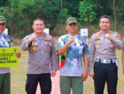 Sambut HUT Bhayangkara Ke 77. Polres Rohil Laksanakan Lombak Menembak  Libatkan Wartawan  Pesertanya.