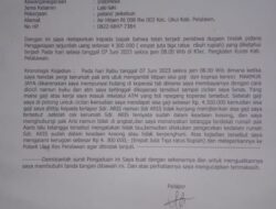 Sozanolo Lase Melaporkan Aris Halawa Dugaan Tindak Pidana Penggelapan Uang Ke Polsek Ukui.