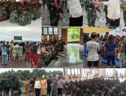 Untuk Keutuhan NKRI Kodim 1312/Talaud Sambut Personil Satgas Pam Puter Yonif 714/SM