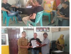 Panitia Pemilihan  Ketua Pemuda Kel.Banjar XII Serahkan Berkas Ke Lurah 