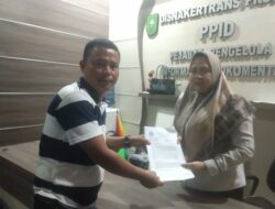 Ketua DEPEDA Serikat Buruh Nasional Indonesia ( SBNI) Kabupaten Pelalawan Membuat Laporan Ke Dinas ketenagakerjaan Dan Transmigrasi Provinsi Riau.