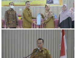 Diskominfotiks Rohil Gelar Sosialisasi dan Pembekalan Evaluasi Penyelenggaran Statistik Sektoral