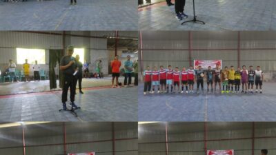 Meriahkan HUT RI Ke-78 Kodim 1312/Talaud Gelar Turnamen Futsal
