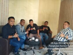 Ketua DPRD Pelalawan Baharuddin S.H Silaturahmi ke Kantor PJS di Jalan Tengku Said Abdurrahman