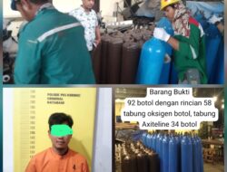 Polsek Pangkalan Kerinci Ungkap Kasus Penggelapan 92 Tabung Gas Oksigen Milik PT TIMAS