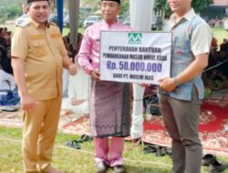 Wabup Pelalawan Apresiasi PT Musim Mas Bantu Pembangunan Masjid Nurul Huda