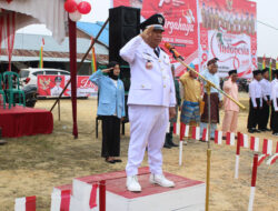 Kepala Desa Palas H. Samsari AS Pimpin Upacara Peringatan HUT RI ke 78 di Desa Palas