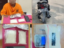 Pengedar Sabu asal Pekanbaru di Amankan sat narkoba Polres Pelalawan