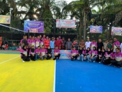 Dihadiri Anggota DPRD, Kades Lubuk Kembang Sari Buka Secara Resmi Turnamen Volly Cup II