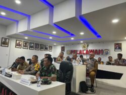 Vidcon Bersama Kapolda Riau, Bupati H Zukri SE Sampaikan Upaya Penanganan Banjir di Wilayah Pelalawan