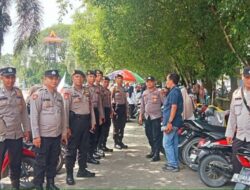 77 Personel Polres Kuansing Siaga Kawal Kampanye Akbar Prabowo-Gibran