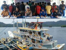 Tangkap Kapal Ilegal Fishing asal Filipina di Laut Sulawesi KP. Baladewa-8002