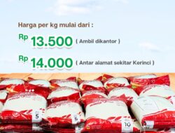 4 Ton Beras Penyalai Habis Terjual dengan Harga Promo