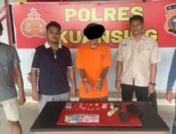 Tim Mata Elang Reserse Narkoba Polres Kuansing Berhasil Mengungkap Kasus Penyalahgunaan Jenis Shabu