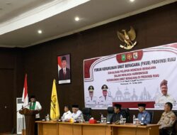 Bupati H. Zukri SE Buka Sosialisasi Pelopor Mederasi Beragama, KH. Abdur Rahman Qoharuddin: Kerukunan di Kabupaten Pelalawan Sangat Baik