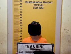 Sat Res Narkoba Polres Kuansing Ungkap Tindak Pidana Narkotika Jenis Shabu di Kecamatan Gunung Toar