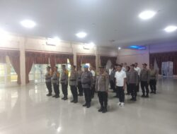 Polres Kuansing Ikuti Vidcon Upacara Pemuliaan Nilai-Nilai Tribrata