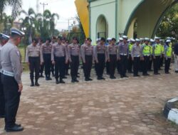 Polres Kuansing Gelar Apel Pengamanan Wisuda Santri/Santriwati Se-Kabupaten Kuansing Tahun 2024