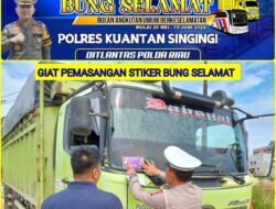 Sat Lantas Polres Kuansing Berikan Sosialisasi dan Edukasi Guna Meningkatkan Keselamatan Angkutan Umum