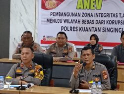 Polres Kuansing Gelar Anev Pembangunan Zona Integritas Menuju WBK/WBBM Tahun 2024