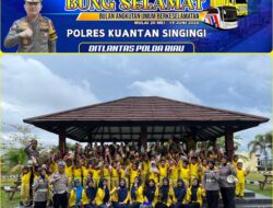 Sat Lantas Polres Kuansing Gelar Giat Polsanak di Taman Lalu Lintas Mapolres Kuansing