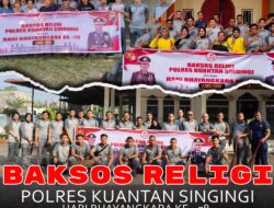 Sambut Hari Bhayangkara Ke-78, Polres Kuansing Gelar Bakti Sosial Religi