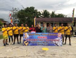 Final Turnamen Bola Voli Polsek Singingi Semarakkan HUT Bhayangkara ke-78
